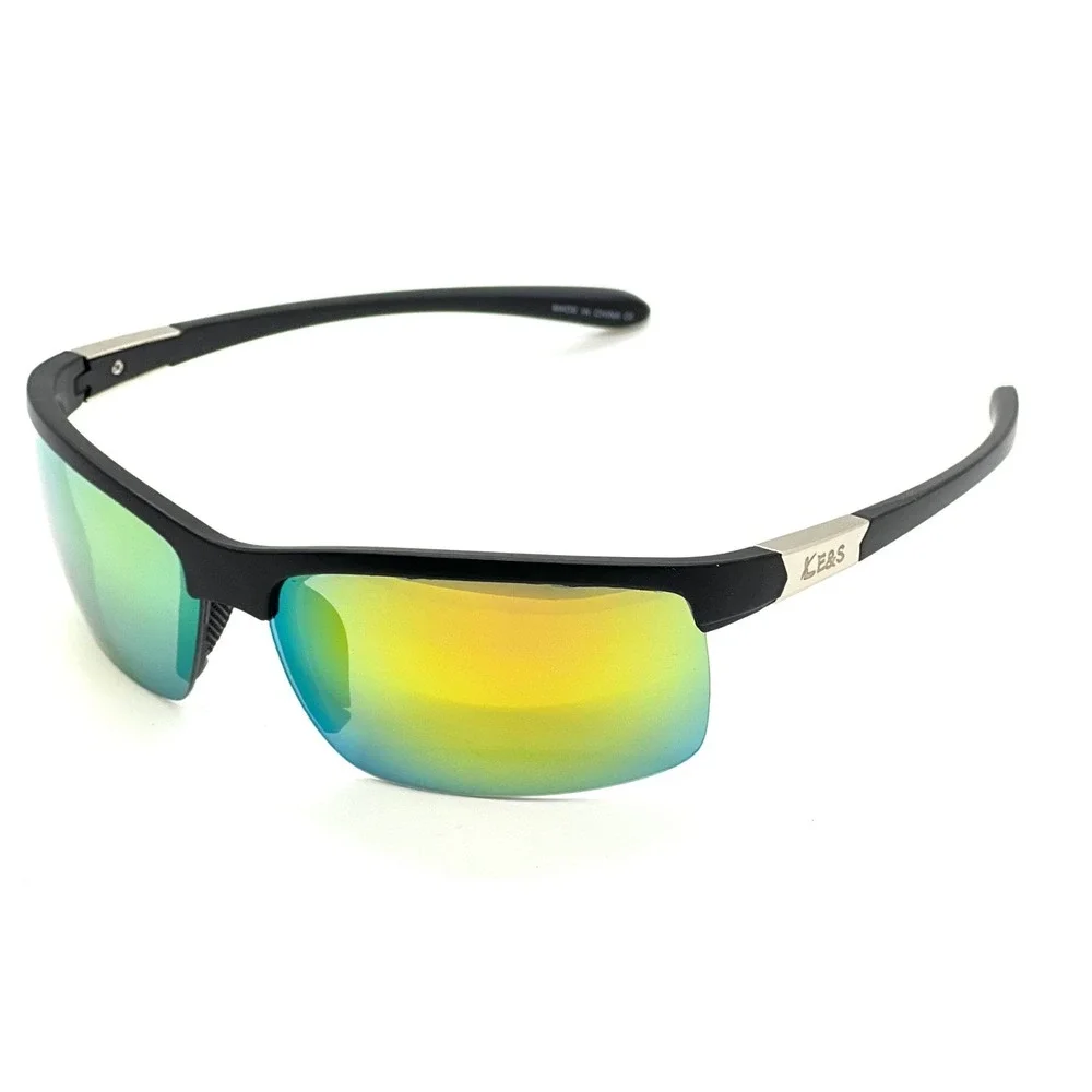 Mens Sport Sunglasses Driving Fishing Golf Mirrored Lens Ski Golfing Running New